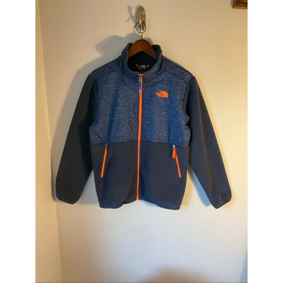 North Face Blue and Orange Full Zip Fleece Jacket, Medium. Gorpcore - Picture 10 of 13